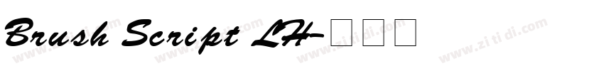 Brush Script LH字体转换
